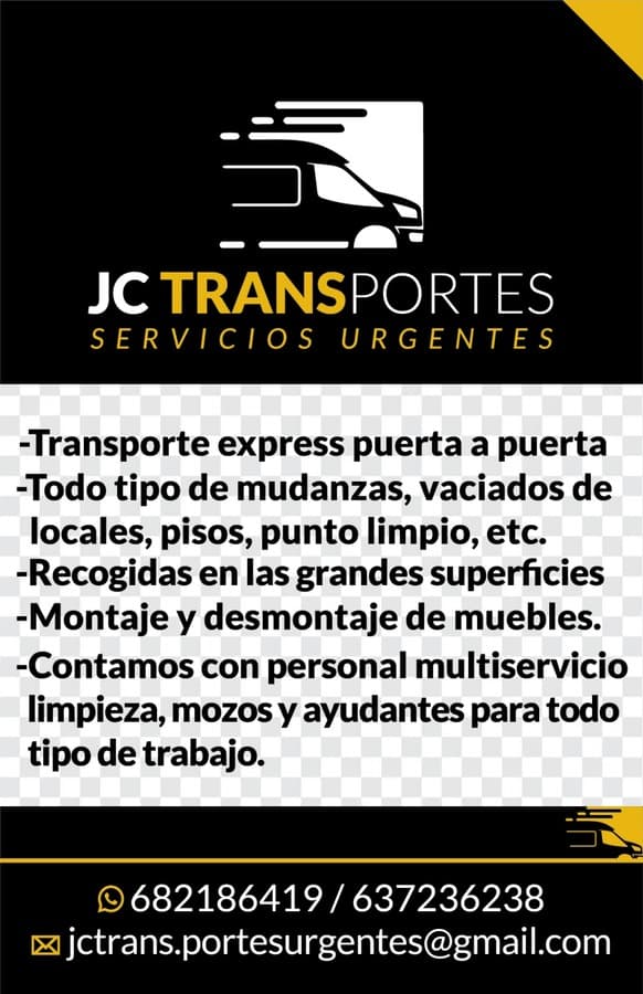 Portes Mudanzas y multiservicios en general